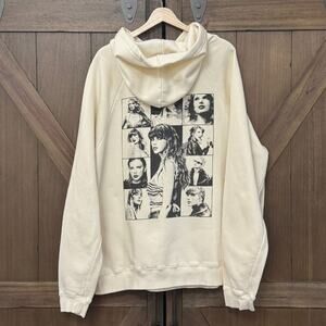 NEW Taylor Swift THE ERAS TOUR Beige/Cream Hoodie size Large Rare Merch